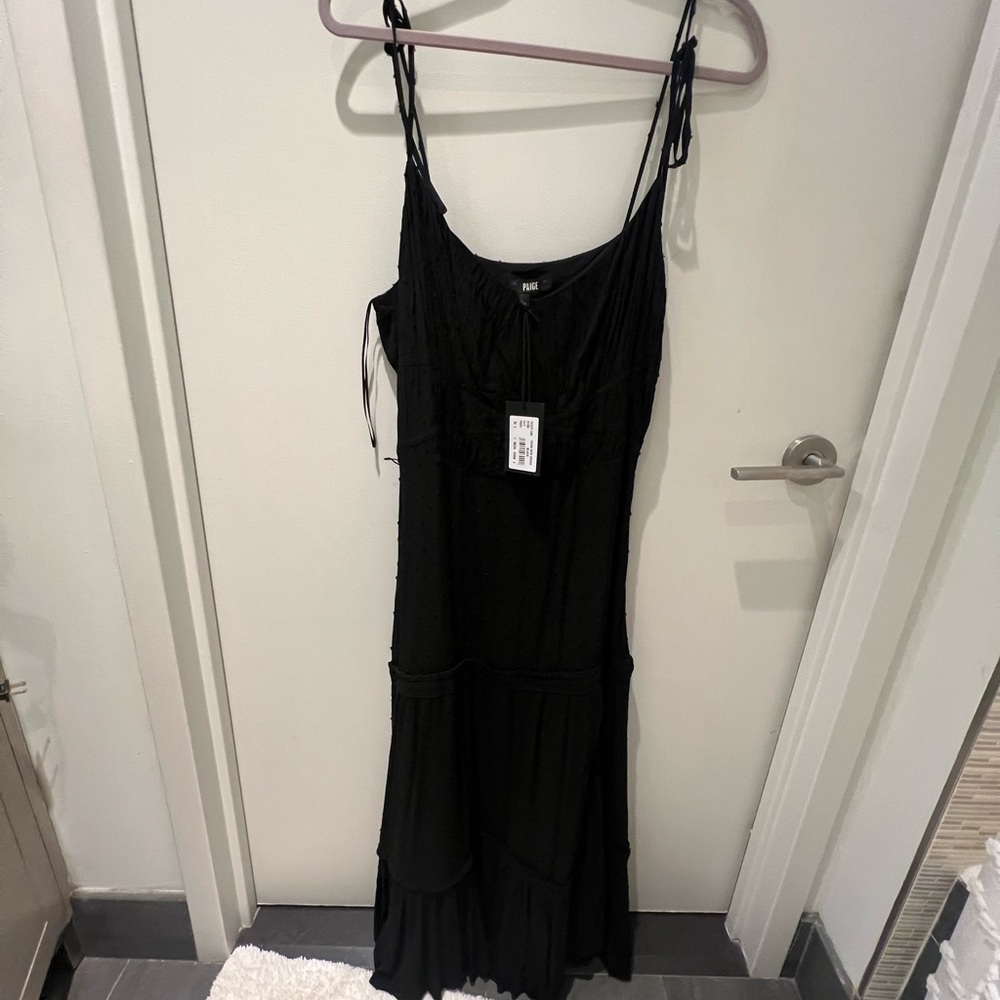 Paige textured black sundress (brand new/ tags still on)